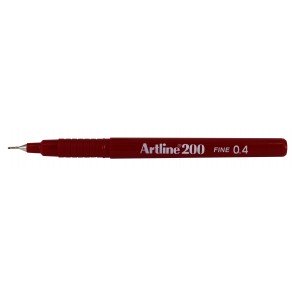 Pildspalva-flomāsters 0.4 mm Artline Fine tumši sarkans