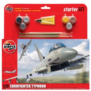 Modelis līmējams lidmašīna Eurofighter Typhoon 1:72 ar piederumiem