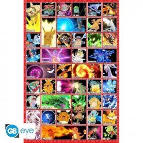 Plakāts Pokémon: Moves (91.5x61)