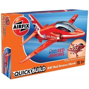 Konstruktors Airfix Quick Build lidmašīna RAF Red Arrows Hawk