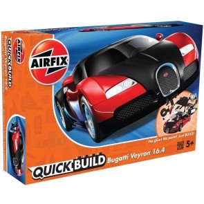 Konstruktors Airfix Quick Build automašīna Bugatti Veyron sarkans