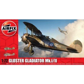 Modelis līmējams lidmašīna Gloster Gladiator Mk.I/Mk.II 1:72