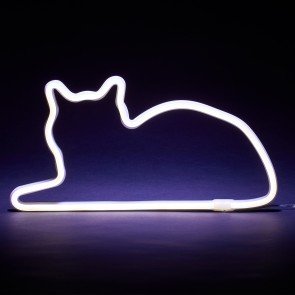 Lampa-dekors Neona kaķis horizontāls