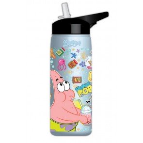 Ūdens pudele SpongeBob 650 ml ar salmiņu