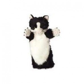 Rokas lelle Long sleeved Kaķis melnbalts 38 cm
