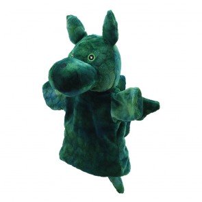 Rokas lelle Eco Animal Puppet Pūķis zaļš