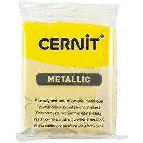 Polimērmāls Cernit metallic 56 g yellow