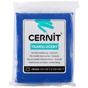 Polimērmāls Cernit translucent 56 g saphir