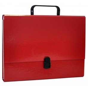 Mape-portfelis A4 kartona sarkans
