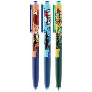 Lodīšu pildspalva 0.5 mm automātiska Top Speed zila asorti