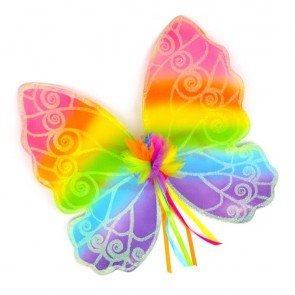 Karnevāla tērps spārni varavīksnes