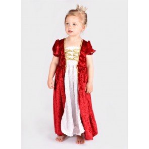 Karnevāla tērps bērniem Princeses kleita sarkana 110 - 116cm