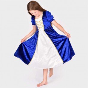 Karnevāla tērps bērniem Princeses kleita zila 110 - 116cm