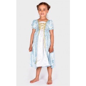 Karnevāla tērps bērniem Princeses kleita gaiši zila 110 - 116cm