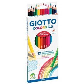 Zīmuļi 12 krāsas Giotto Colors