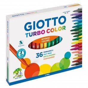 Flomāsteri 36 krāsas Giotto Turbo Color 2.8 mm