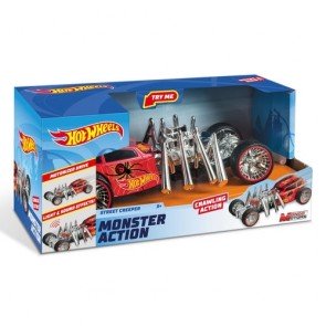 Automašīna Hot Wheels Monster Action Street Creeper 22.5 cm ar gaismu un skaņu