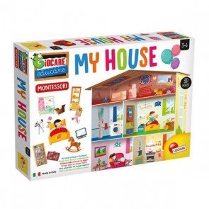Spēle bērniem Montessori 3D Māja