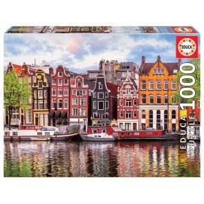 Puzle 1000 Dancing Houses, Amsterdam ar līmi