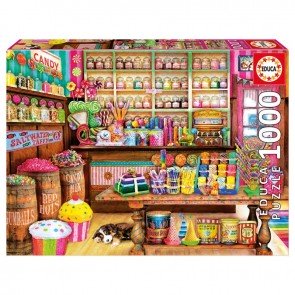 Puzle 1000 Candy shop ar līmi
