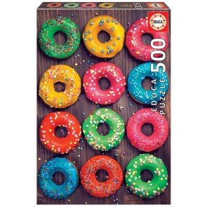 Puzle 500 Colorful donuts ar līmi
