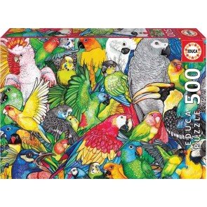 Puzle 500 Parrots ar līmi
