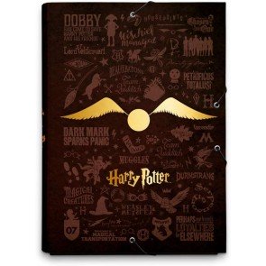 Mape A4+ ar gumiju kartona Harry Potter