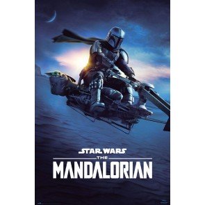 Plakāts Star Wars: The Mandalorian Speeder Bike 2 (91.5x61)
