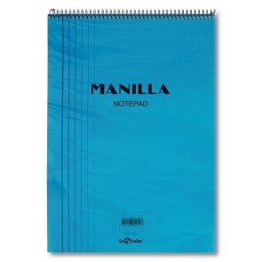Spirālbloks A4 70 lapas līniju Manilla zils
