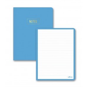 Piezīmju grāmata 20*14 cm 64 lapas līniju Notes elastīgos vākos zila
