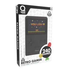 Rotaļlieta elektroniska Retro Gamer 240 spēles melna