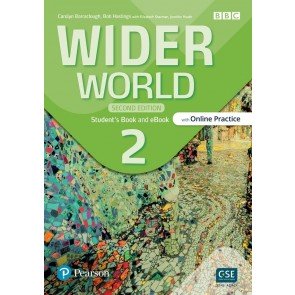 Wider World 2e 2 SBk + Online Practice + eBook with app.