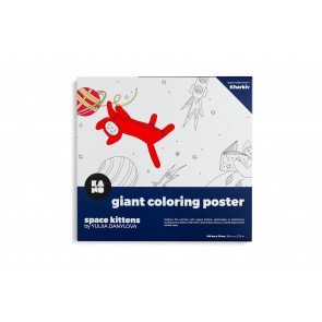 Giant Coloring Poster: Space Kittens (Lielizmēra krāsojamais plakāts)