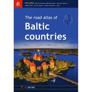 Road atlas of Baltic Countries, the 1:200 000