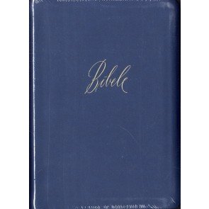 Bībele (jaunais tulkojums ar ievadiem) ādas vākos zila